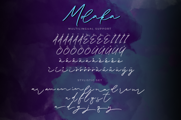 Molaka Font PNG with transparent background - Preview 2