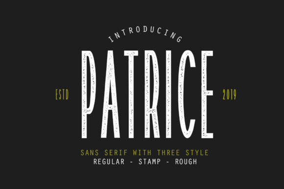 Patrice Font PNG with transparent background - Preview 6