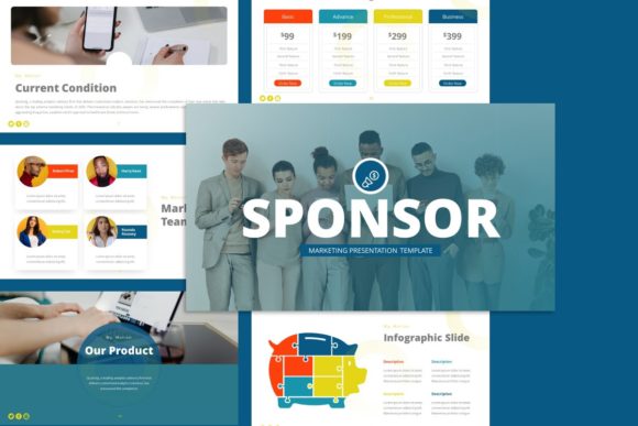 Preview of Sponsor Marketing Presentation Template marketing presentation template