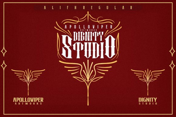 Alifapolloviper Font - Preview 1