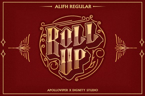 Alifapolloviper Font - Preview 2