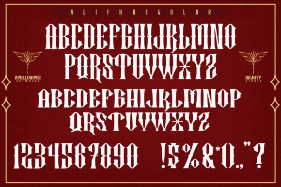 Alifapolloviper Font - Preview 3