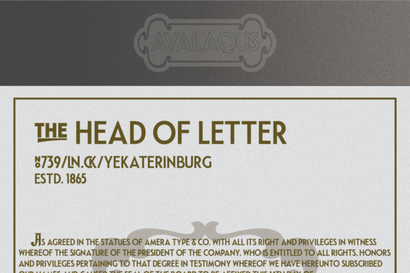 Avalaqus Font - Preview 1