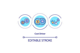 Cost Driver Concept Icon Graphic by IMG visuals icons · Creative Fabrica