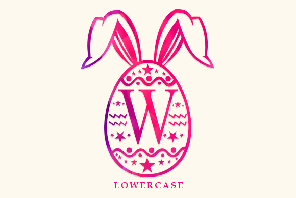 Easter Bunny Monogram Font - Preview 1