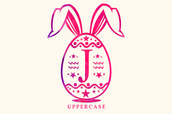 Easter Bunny Monogram Font - Preview 2