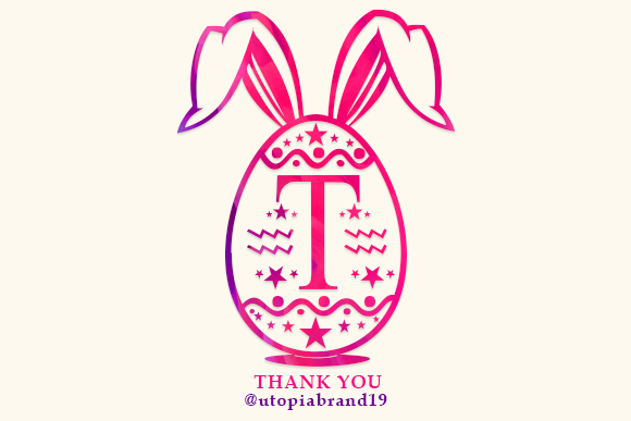 Easter Bunny Monogram Font - Preview 5