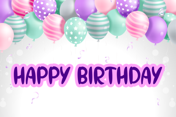 Five Balloons Font - Preview 1