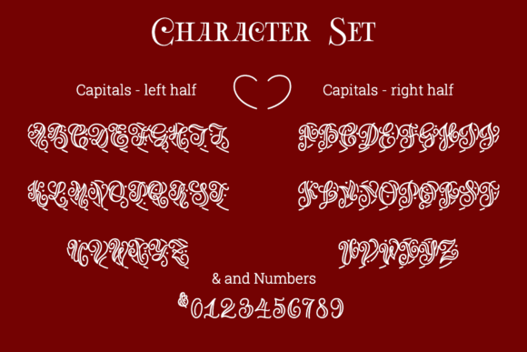 Lo-Ve Monogram Font PNG with transparent background - Preview 3
