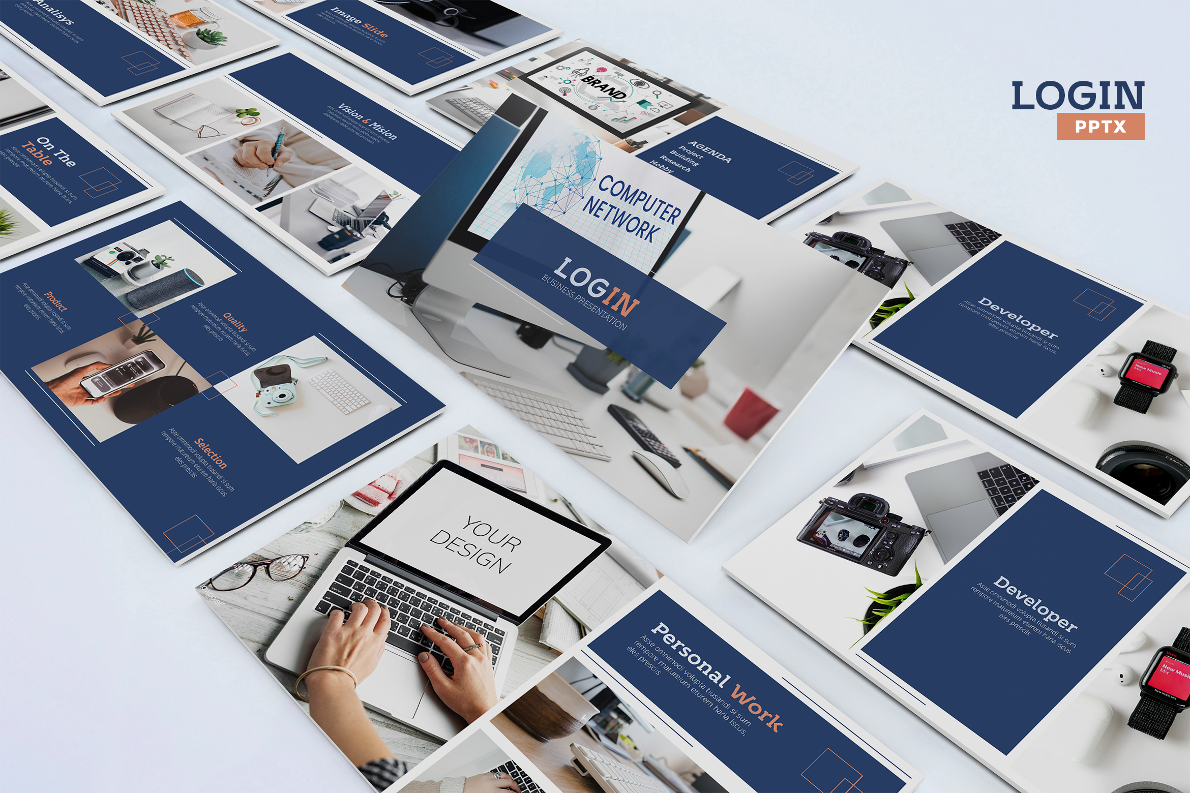 Sign Up Powerpoint Slide Login - Powerpoint Template Graphic by Unicode Studio · Creative Fabrica