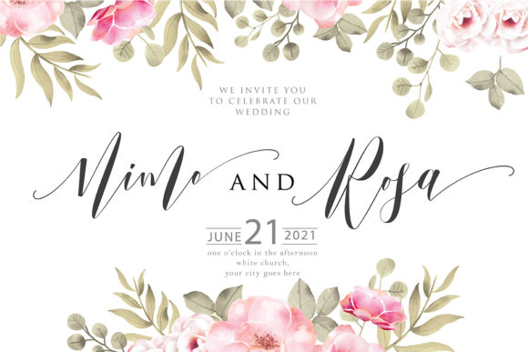Marisa  Font PNG with transparent background - Preview 1