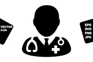 Medical Icon Vector Male Doctor Person Graphic by TukTuk Design ...