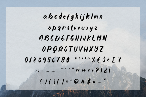 Montego Bay Font PNG with transparent background - Preview 1