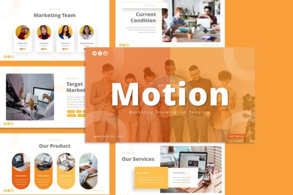 Preview of Motion Marketing Presentation Template marketing presentation template