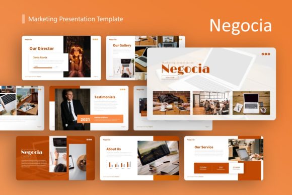 Preview of Negocia Marketing Presentation Template marketing presentation template