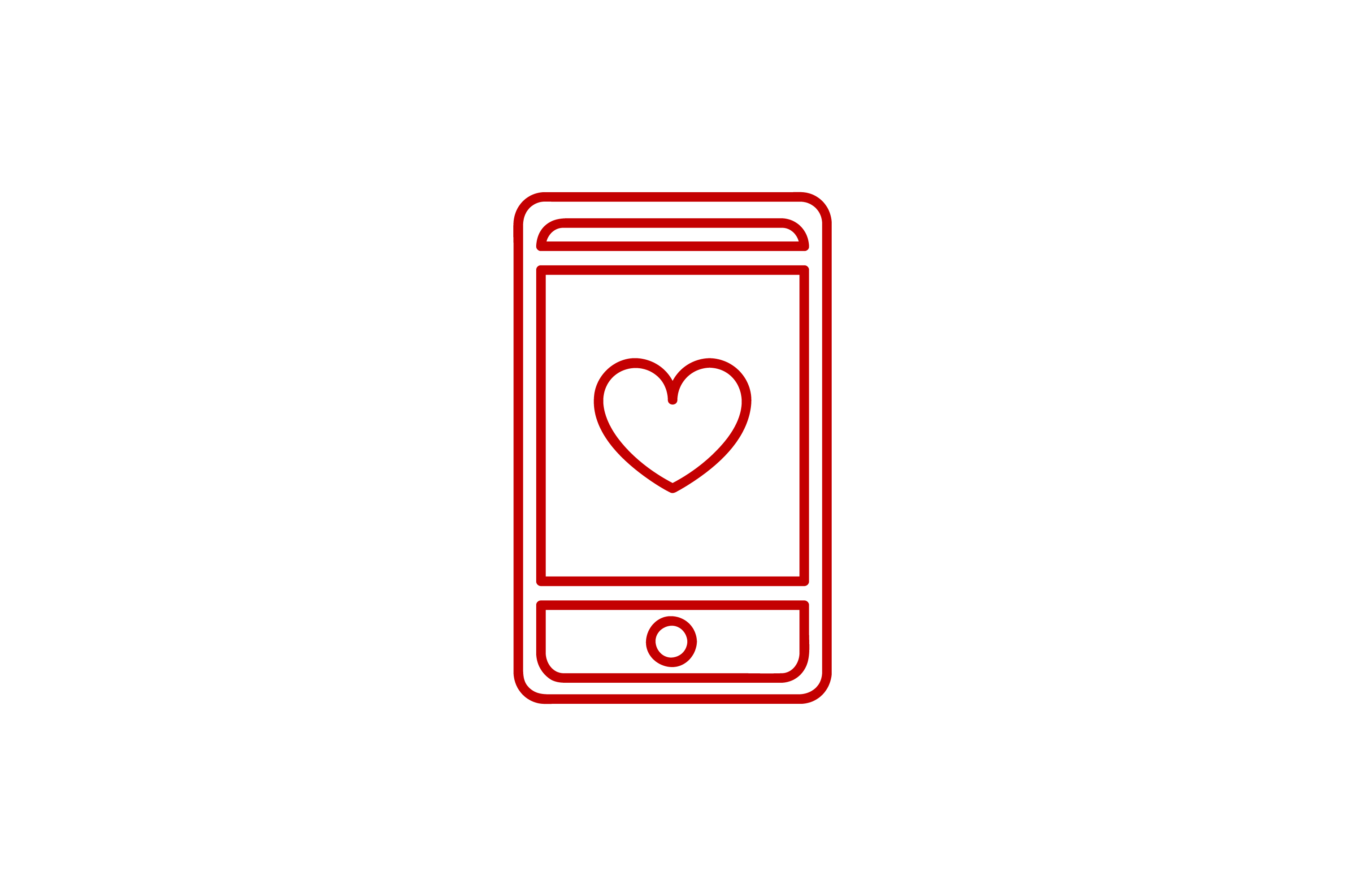 Heart Phone Outline Valentine Icon Graphic by smss · Creative Fabrica