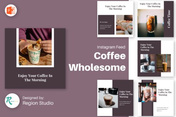 Preview of Instagram Feed - Coffee Wholesome coffee shop social media template