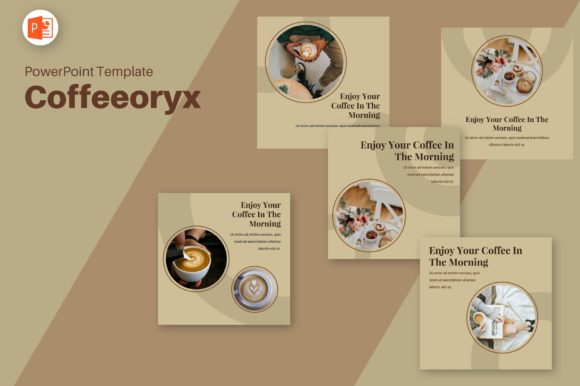 Preview of Instagram Feed - Coffeeoryx coffee shop social media template