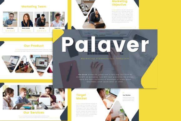 Preview of Palaver Marketing Presentation Template marketing presentation template