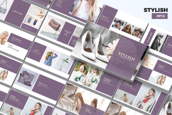 Preview of Stylish - Fashion Powerpoint Template fashion presentation template