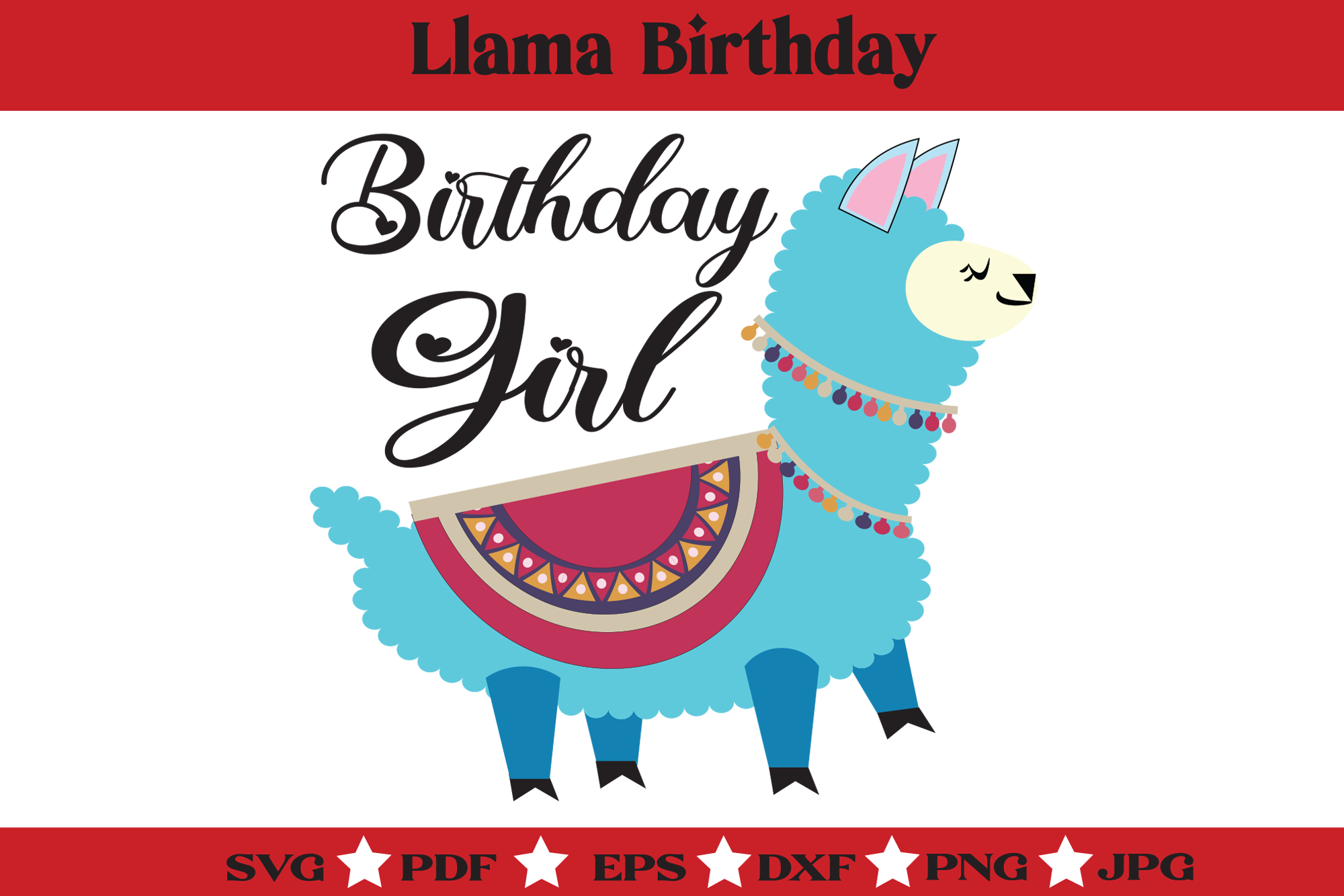 Llama Birthday - Girl Llama Birthday