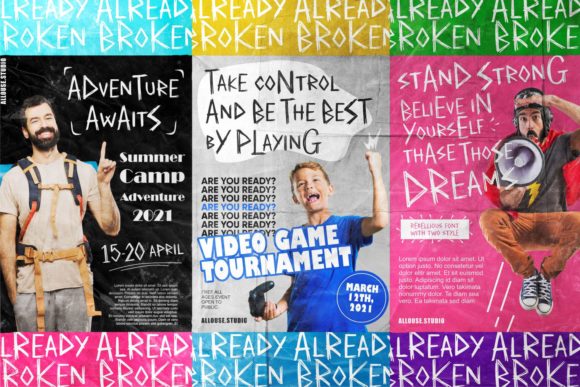 Already Broken Font - Preview 1