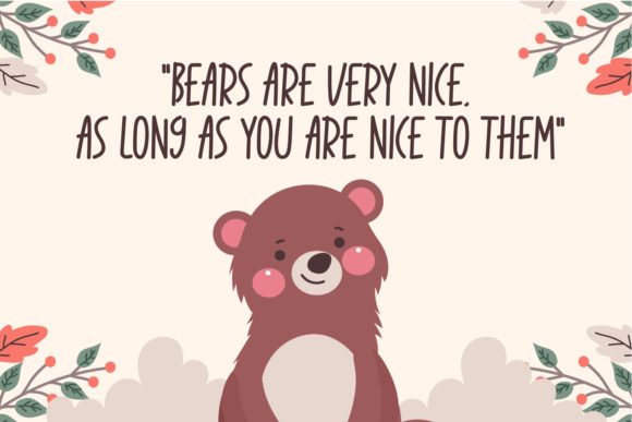 Animal Day Font PNG with transparent background - Preview 1