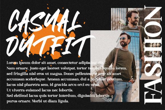 Black Brush Font - Preview 3