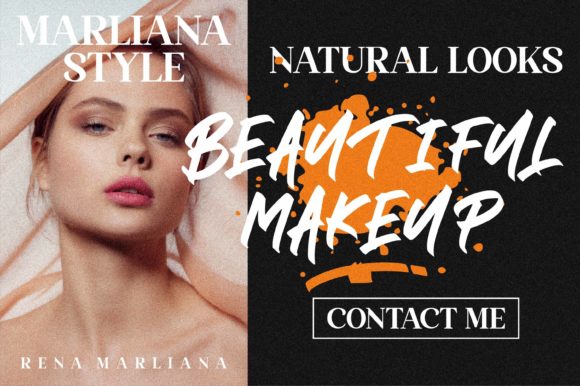 Black Brush Font - Preview 5