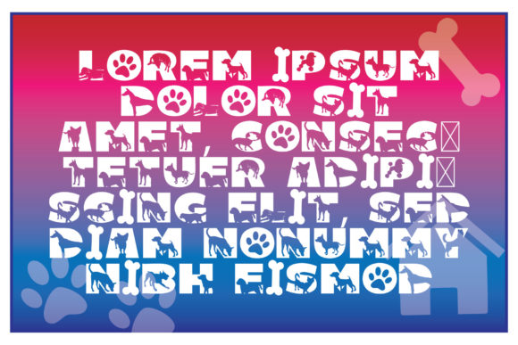 Bok Dog Font PNG with transparent background - Preview 3