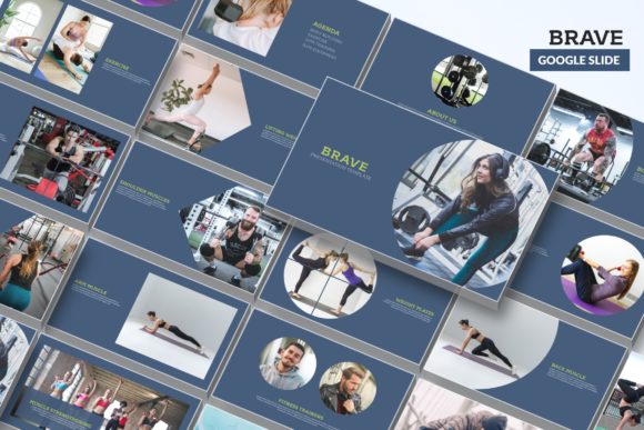 Preview of Brave - Sport Google Slides Template sports presentation template