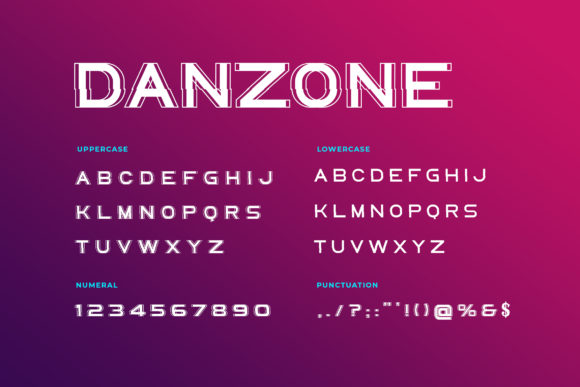 Danzone Font - Preview 3