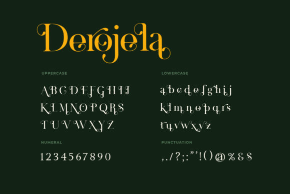 Derojela Font - Preview 4