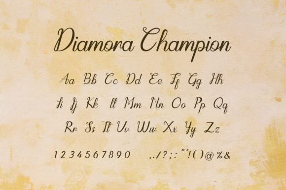 Diamora Champion Font - Preview 3