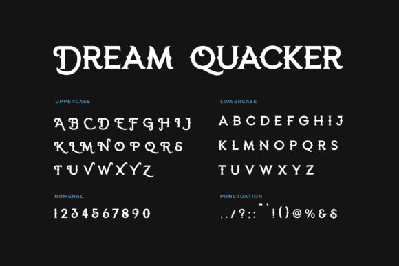 Dream Quacker Font - Preview 3