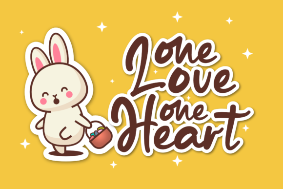 Friendly Rabbit Font PNG with transparent background - Preview 4