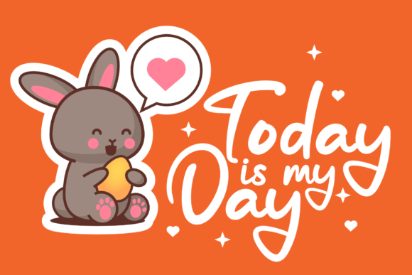 Friendly Rabbit Font PNG with transparent background - Preview 6