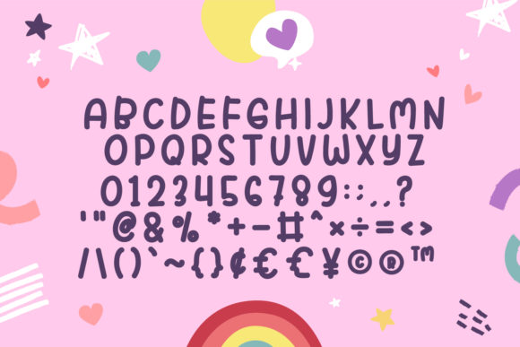 Fun Boys Font PNG with transparent background - Preview 4