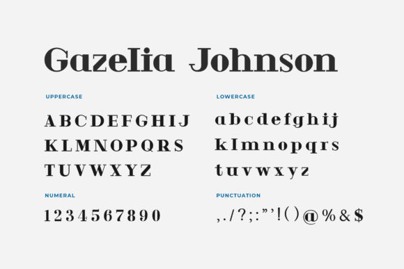 Gazelia Johnson Font - Preview 3