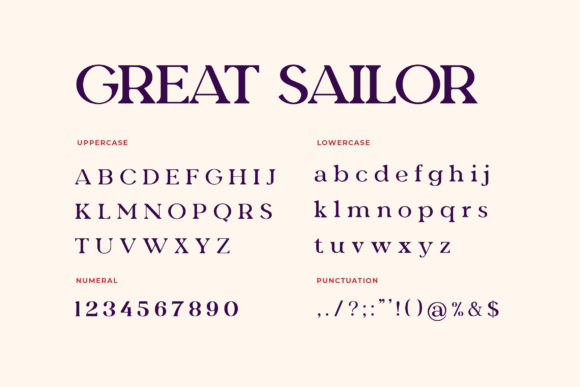 Great Sailor Font - Preview 3