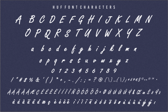Huf Font PNG with transparent background - Preview 5