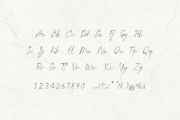Last Signature Font PNG with transparent background - Preview 3