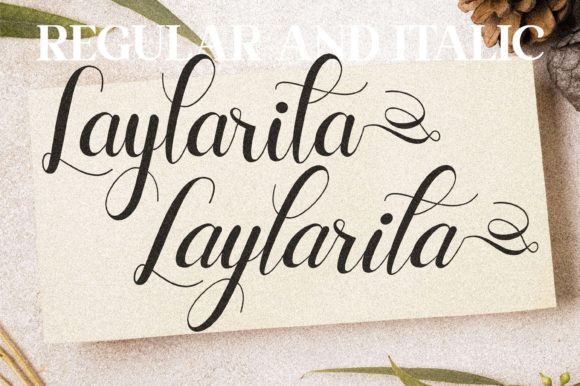 Laylarita Font PNG with transparent background - Preview 3