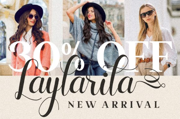 Laylarita Font PNG with transparent background - Preview 6