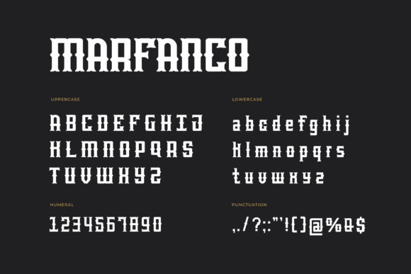 Marfanco Font PNG with transparent background - Preview 3
