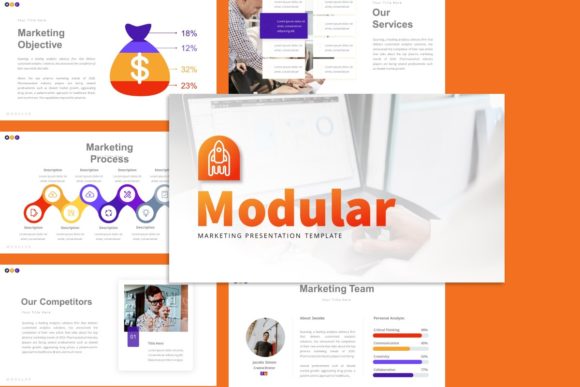 Preview of Modular Marketing Presentation Template marketing presentation template