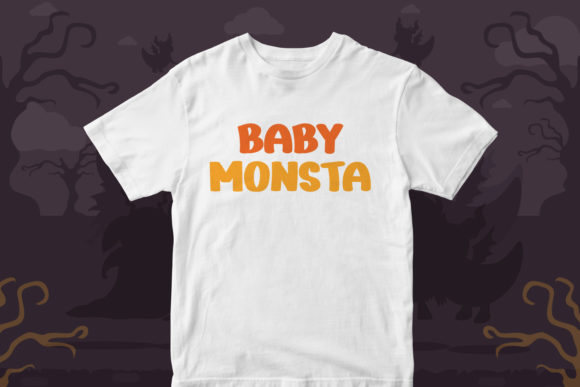 Monster Funny Font PNG with transparent background - Preview 1