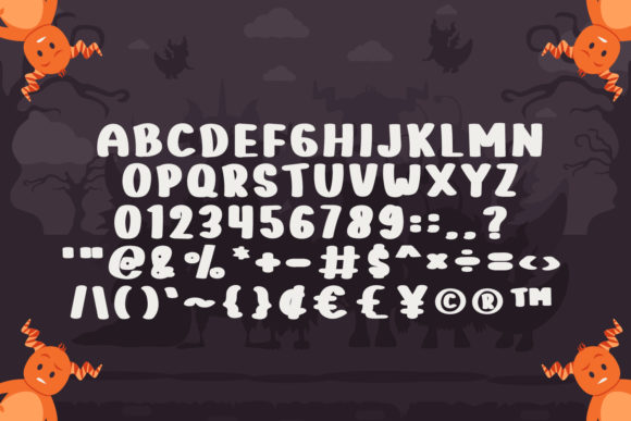 Monster Funny Font PNG with transparent background - Preview 4