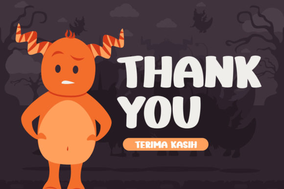 Monster Funny Font PNG with transparent background - Preview 5