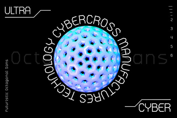 Octa Brain Font PNG with transparent background - Preview 3
